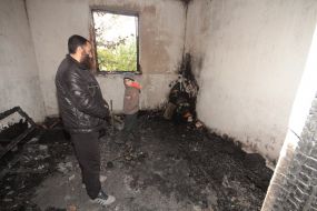 Последствия пожара в мечети