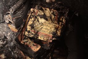 Последствия пожара в мечети