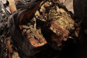 Последствия пожара в мечети