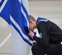 The soldiers of the Ukrainian Navy
