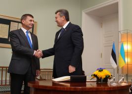 Viktor Yanukovych and Andrus Ansip