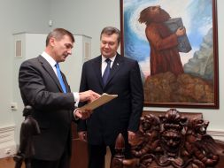 Viktor Yanukovych and Andrus Ansip