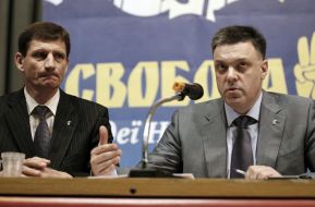 Oleg Tyagnibok and Aleksandr Sych