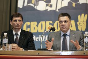 Oleg Tyagnibok and Aleksandr Sych