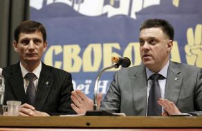 Oleg Tyagnibok and Aleksandr Sych