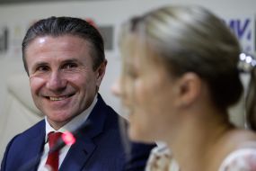 Sergey Bubka and Olga Kharlan