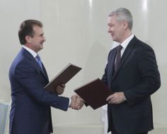 Aleksandr Popov and Sergey Sobyanin