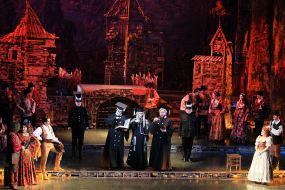 A scene from the operetta by Johann Strauss' "The Gypsy Baron"