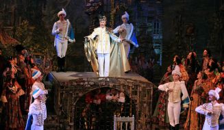 A scene from the operetta by Johann Strauss' "The Gypsy Baron"