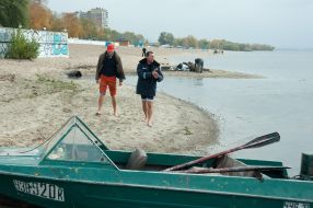 Очищение дна Днепра