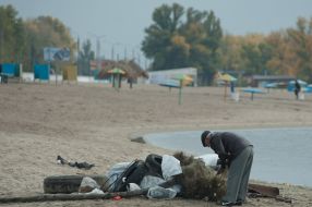 Очищение дна Днепра