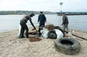 Очищение дна Днепра