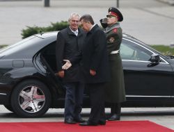 Viktor Yanukovich and Milos Zeman
