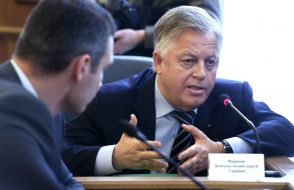 Vitaliy Klichko and Petr Simonenko