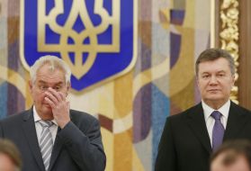 Viktor Yanukovich and Milos Zeman