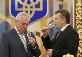 Viktor Yanukovich and Milos Zeman
