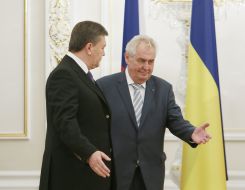 Viktor Yanukovich and Milos Zeman