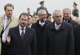 Milos Zeman and Aleksandr Popov