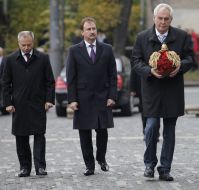 Milos Zeman and Aleksandr Popov