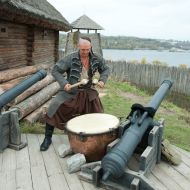 Cossack near Pushkarnaya