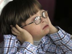 Boy with Down's syndrome