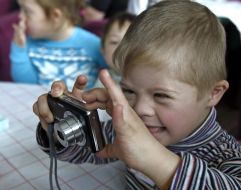 Boy with Down's syndrome