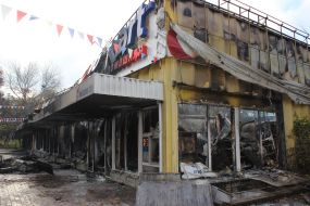 The consequences of a fire in a supermarket