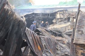 The consequences of a fire in a supermarket