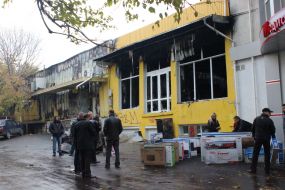The consequences of a fire in a supermarket