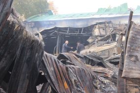 The consequences of a fire in a supermarket