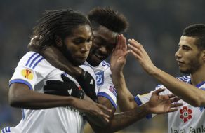 Dieumerci Mbokani, Lukman Haruna and Younes Belhanda