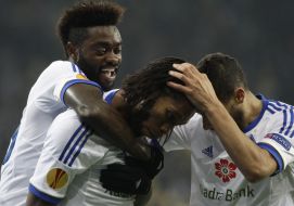 Dieumerci Mbokani, Lukman Haruna and Younes Belhanda