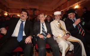 Remzi Ilyasov, Mustafa Jemilev, Haji Emirali Ablaev  and Refat Chubarov