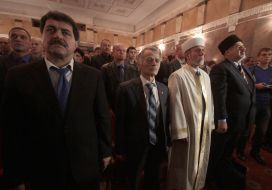 Remzi Ilyasov, Mustafa Jemilev, Haji Emirali Ablaev  and Refat Chubarov