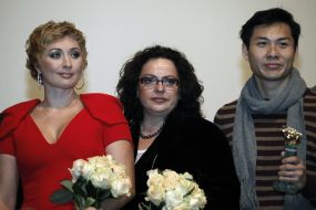 Viktoriya Tigipko, Ekaterina Kopylova and Entony Chen