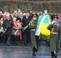 Laying flowers ceremony