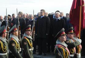 Laying flowers ceremony