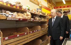 Vladimir Rybak at the grocery store