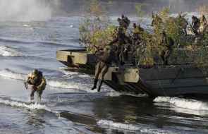 Military historical reconstruction of forcing of Dnepr