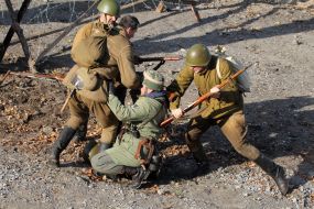 Military historical reconstruction of forcing of Dnepr