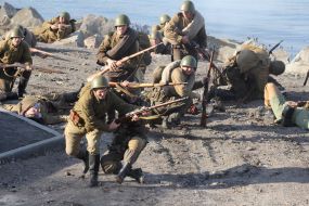 Military historical reconstruction of forcing of Dnepr