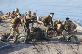 Military historical reconstruction of forcing of Dnepr