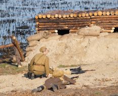 Military historical reconstruction of forcing of Dnepr