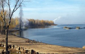Military historical reconstruction of forcing of Dnepr