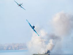 Military historical reconstruction of forcing of Dnepr