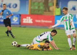 Игровой момент матча