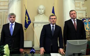 Oleg Salo, Aleksandr Vilkul and Victor Shemchuk