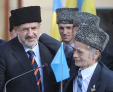 Refat Chubarov and Mustafa Dzhemilyev