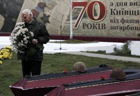 The reburial of the remains of  55 fighters-red army soldiers