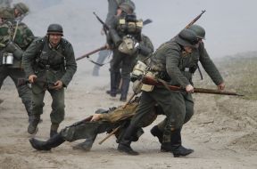 Military historical reconstruction of fights for Kiev